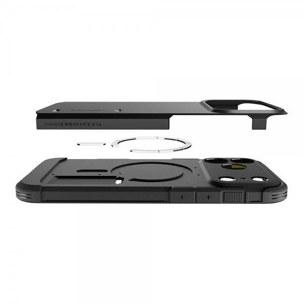 Spigen iPhone 17 Pro -kuori Tough Armor T MagFit Musta