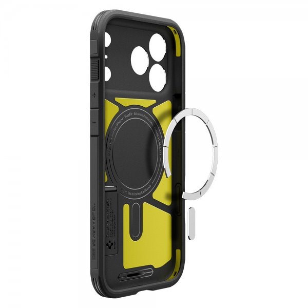 Spigen iPhone 17 Pro -kuori Tough Armor T MagFit Musta