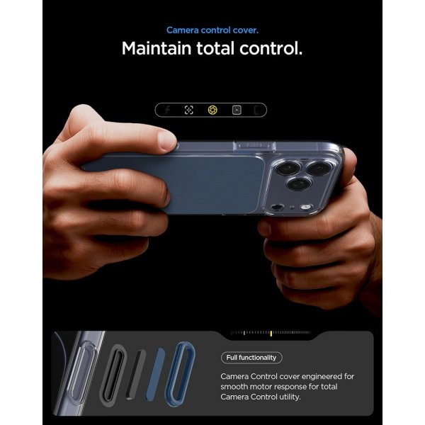 Spigen iPhone 17 Pro -suojakuori Ultra Hybrid T MagFit Matte Blue