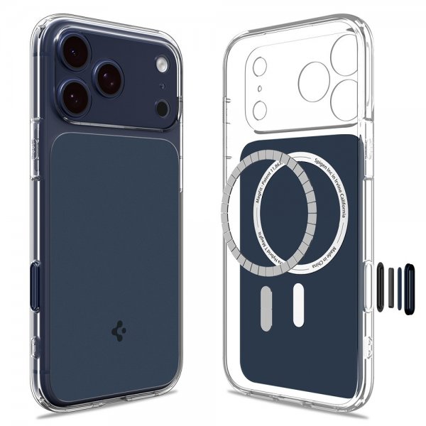 Spigen iPhone 17 Pro -suojakuori Ultra Hybrid T MagFit Matte Blue