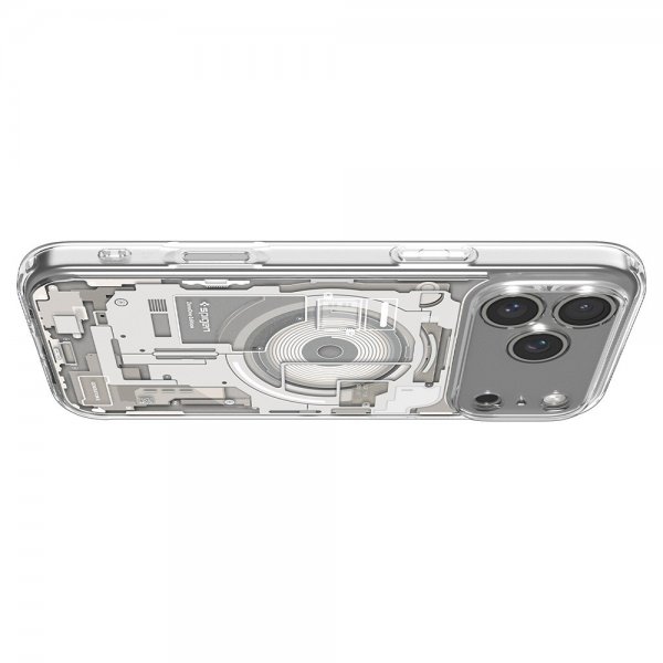 Spigen iPhone 17 Pro -suojakuori Ultra Hybrid Zero One MagFit Natural Titanium