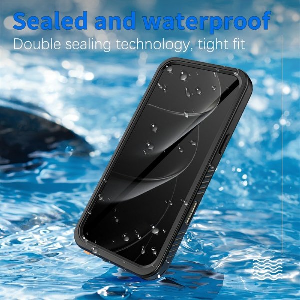 Redpepper iPhone 17 Pro -suojakuori vedenkestävä IP68 musta