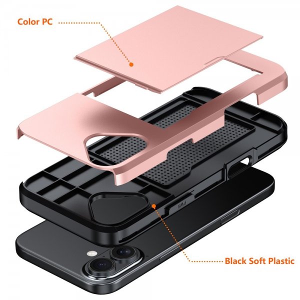 iPhone 17 Kuoret Korttilokero Sininen