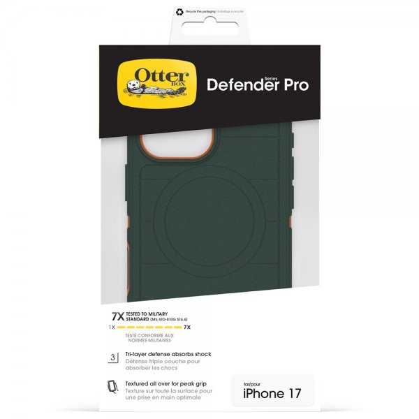 Otterbox iPhone 17 -suojakuori Defender Pro MagSafe Green Intrigue