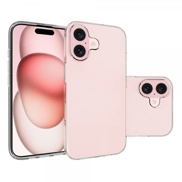 Nordic Covers iPhone 17 -suojakuori, Feather-sarja, läpinäkyvä