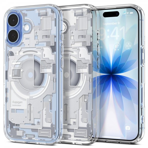 Spigen iPhone 17 -suojakuori Ultra Hybrid Zero One MagFit, valkoinen