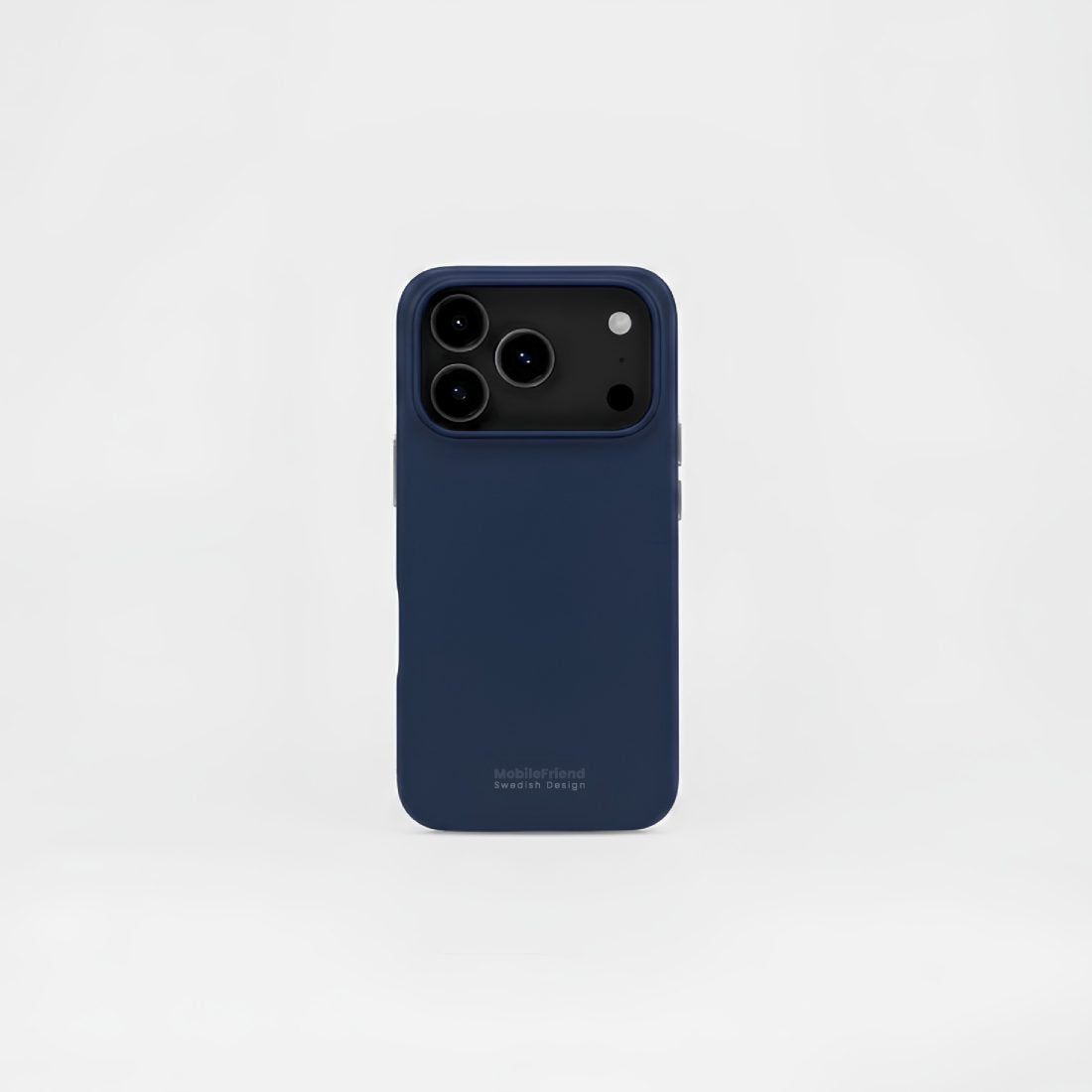 MobileFriend iPhone 17 Pro/iPhone 18 Pro Kuori Silikoni laivastonsininen