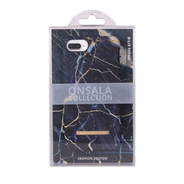 Onsala iPhone 6/6S/7/8/SE Kuori Fashion Edition Black Galaxy Marble