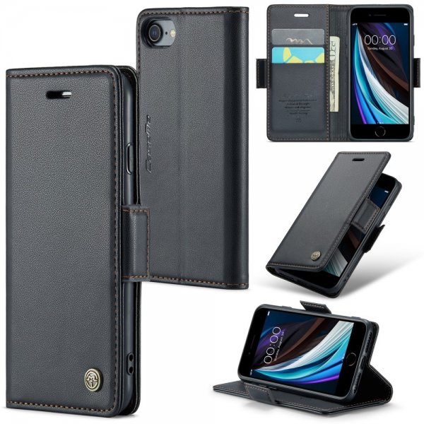 CaseMe iPhone 6/6S/7/8/SE suojakuori 023 Series Musta