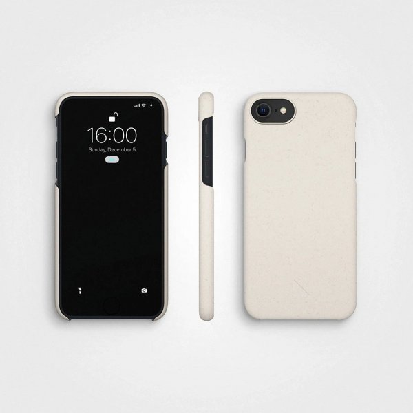agood company iPhone 6/6S/7/8/SE Kuori Kasvipohjainen Vanilja Valkoinen