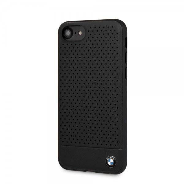 BMW iPhone 7/8/SE Kuori Logo Rei'itetty Musta