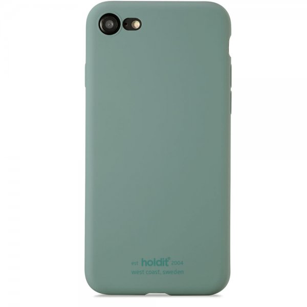 holdit iPhone 7/8/SE kuori, silikoni, Moss Green