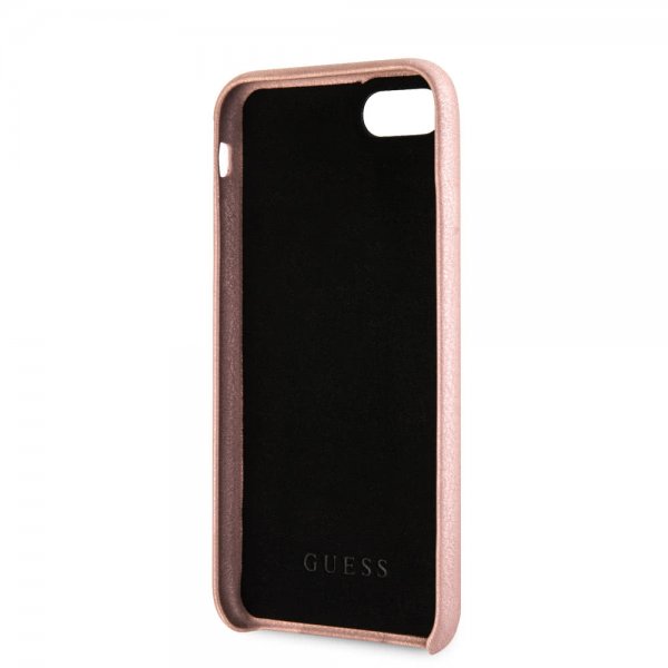 Guess iPhone 7/8/SE Kuori Saffiano Strap Case Ruusukulta