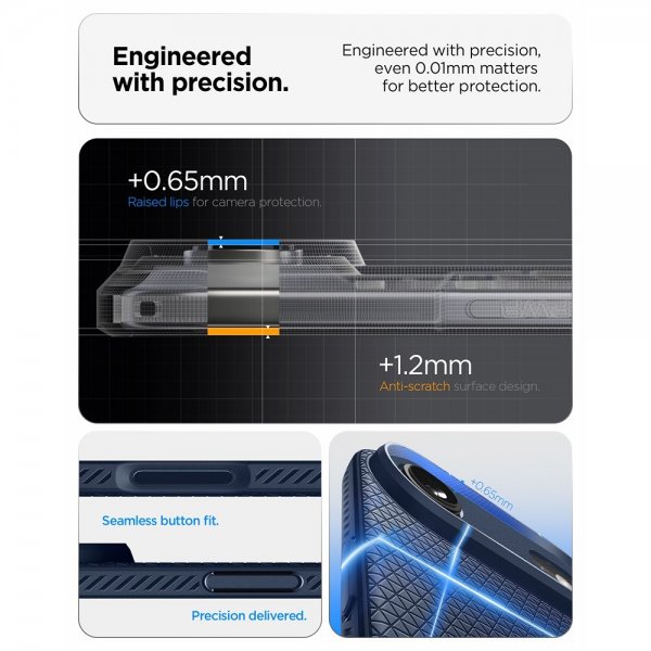 Spigen iPhone Air -kuori Liquid Air, laivastonsininen