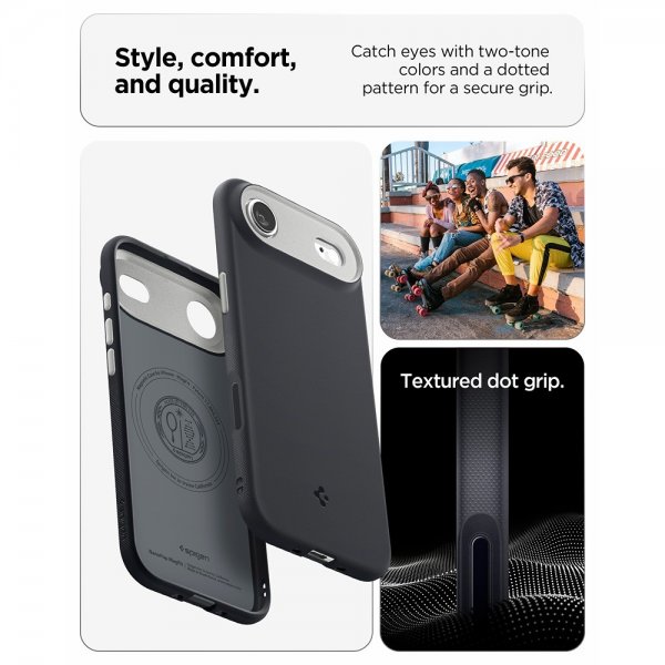 Spigen iPhone Air Kuori Nano Pop MagFit Musta Seesami