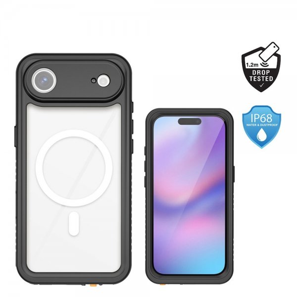 4smarts iPhone Air Kuori Stark IP68 MagSafe Musta