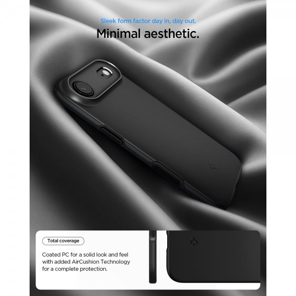 Spigen iPhone Air -kuori Thin Fit MagFit musta