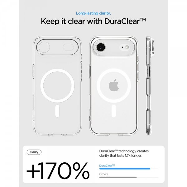 Spigen iPhone Air -kuori Ultra Hybrid MagFit Clear White