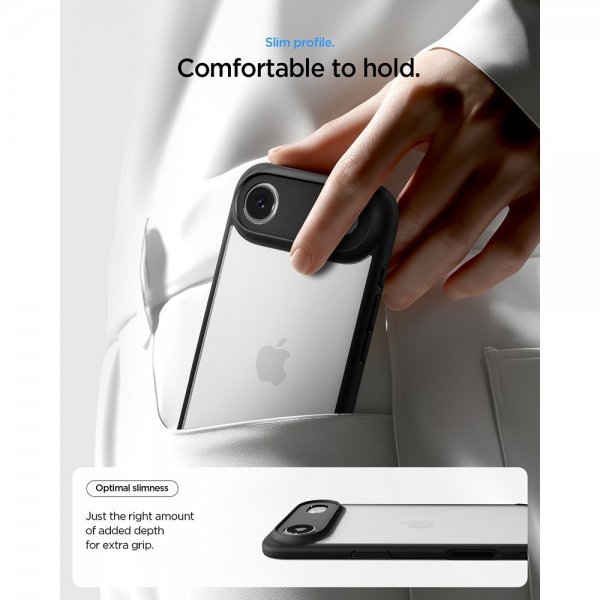 Spigen iPhone Air -kuori Ultra Hybrid Matte Black