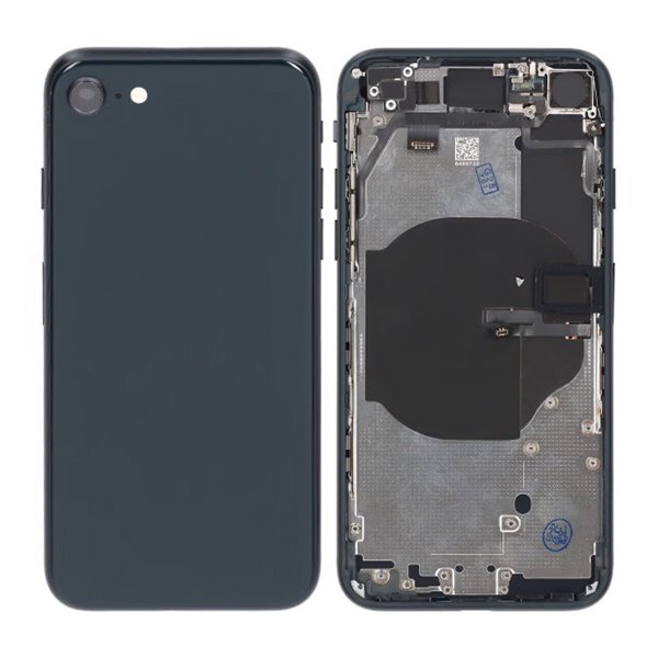 iPhone SE 2020 Takaosa ja täydellinen runko OEM - Musta
