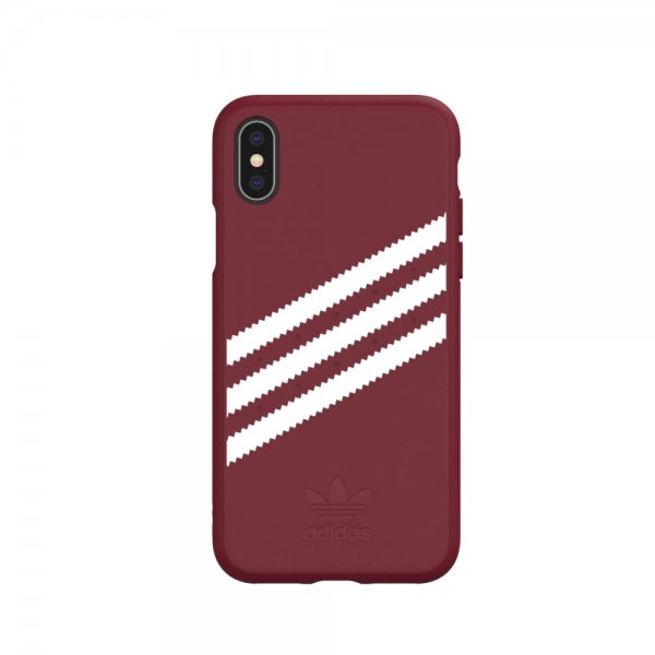 Adidas iPhone X/Xs Kuori OR Muotoiltu Kotelo SS19 SUEDE Burgundy