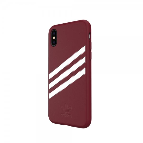 Adidas iPhone X/Xs Kuori OR Muotoiltu Kotelo SS19 SUEDE Burgundy