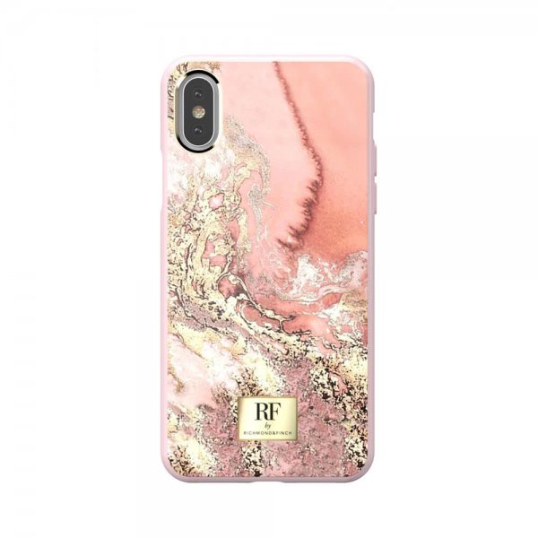 Richmond & Finch iPhone X/Xs kuori Pink Marble Gold