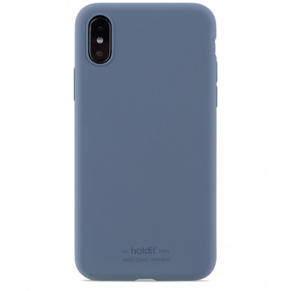 holdit iPhone X/Xs Silikonikuori Pacific Blue