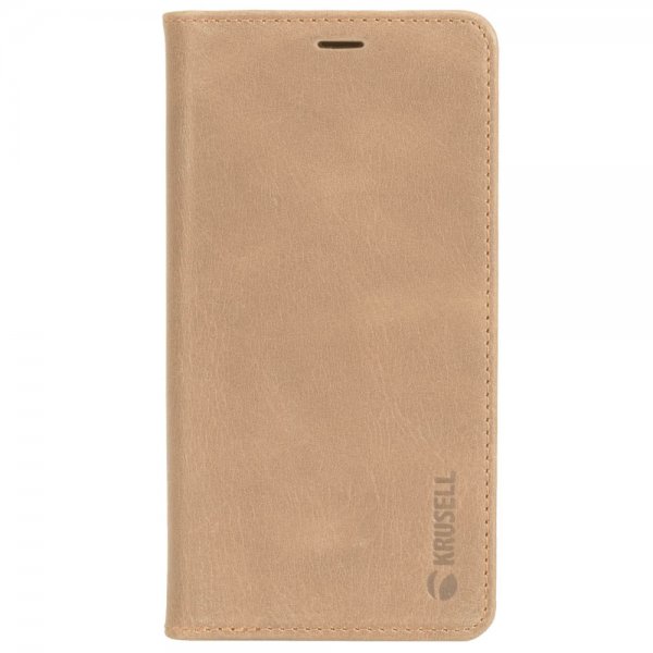 Krusell iPhone Xr -kotelo Sunne FolioWallet Vintage Nude