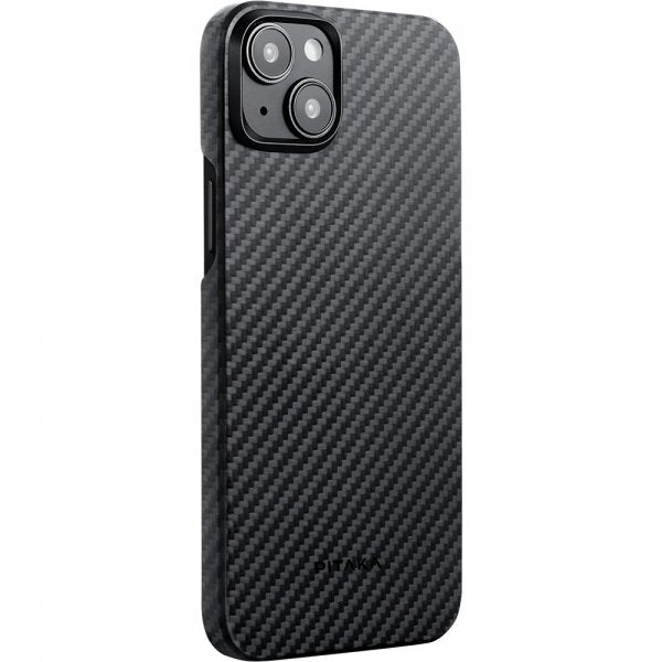 Pitaka iPhone 15 -kuori MagEZ Case 4, musta/harmaa twill