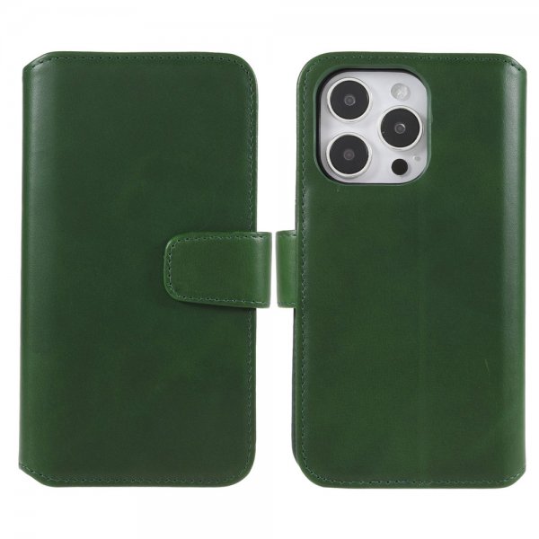 Nordic Covers iPhone 14 Pro Essential Leather -suojakotelo, Juniper Green