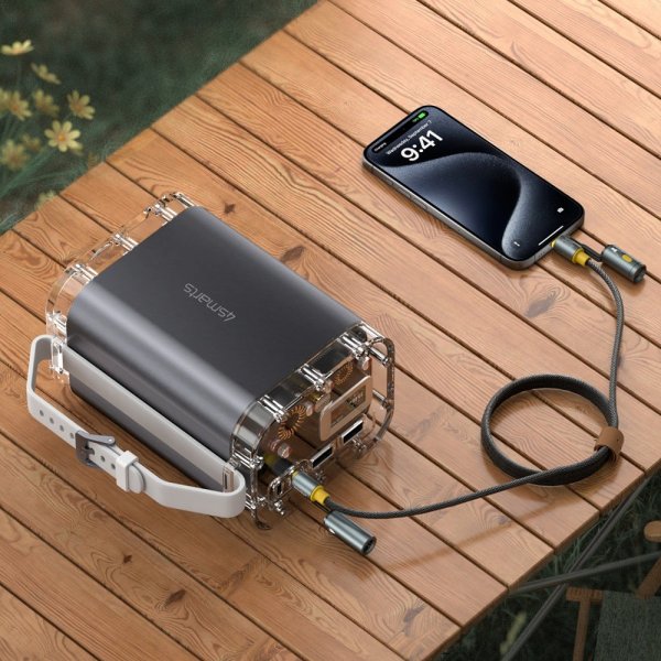 4smarts Kaapeli 3in1 USB-C Set Explorer 240W 1.5m Musta