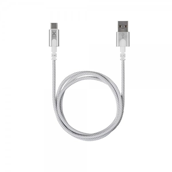 Xtorm alkuperäinen USB-A–USB-C-kaapeli 1 m, valkoinen