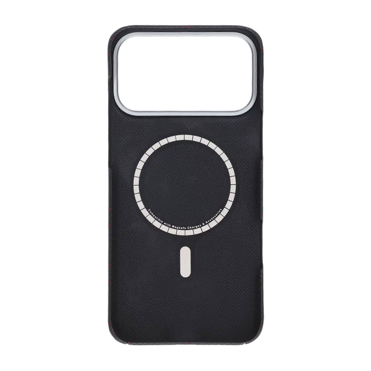 iPhone 17 Pro Max Kuori Kevlar MagSafe Musta-punainen ruudukkokuvio
