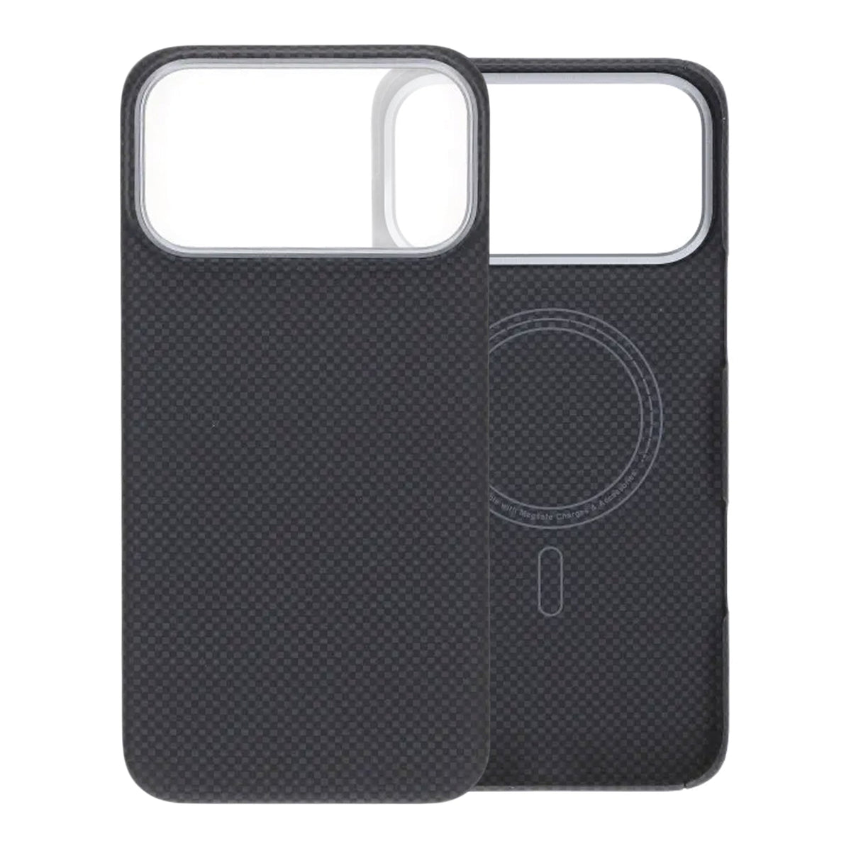 iPhone 17 Pro Max Kuori Kevlar MagSafe Musta ruudukkokuvio