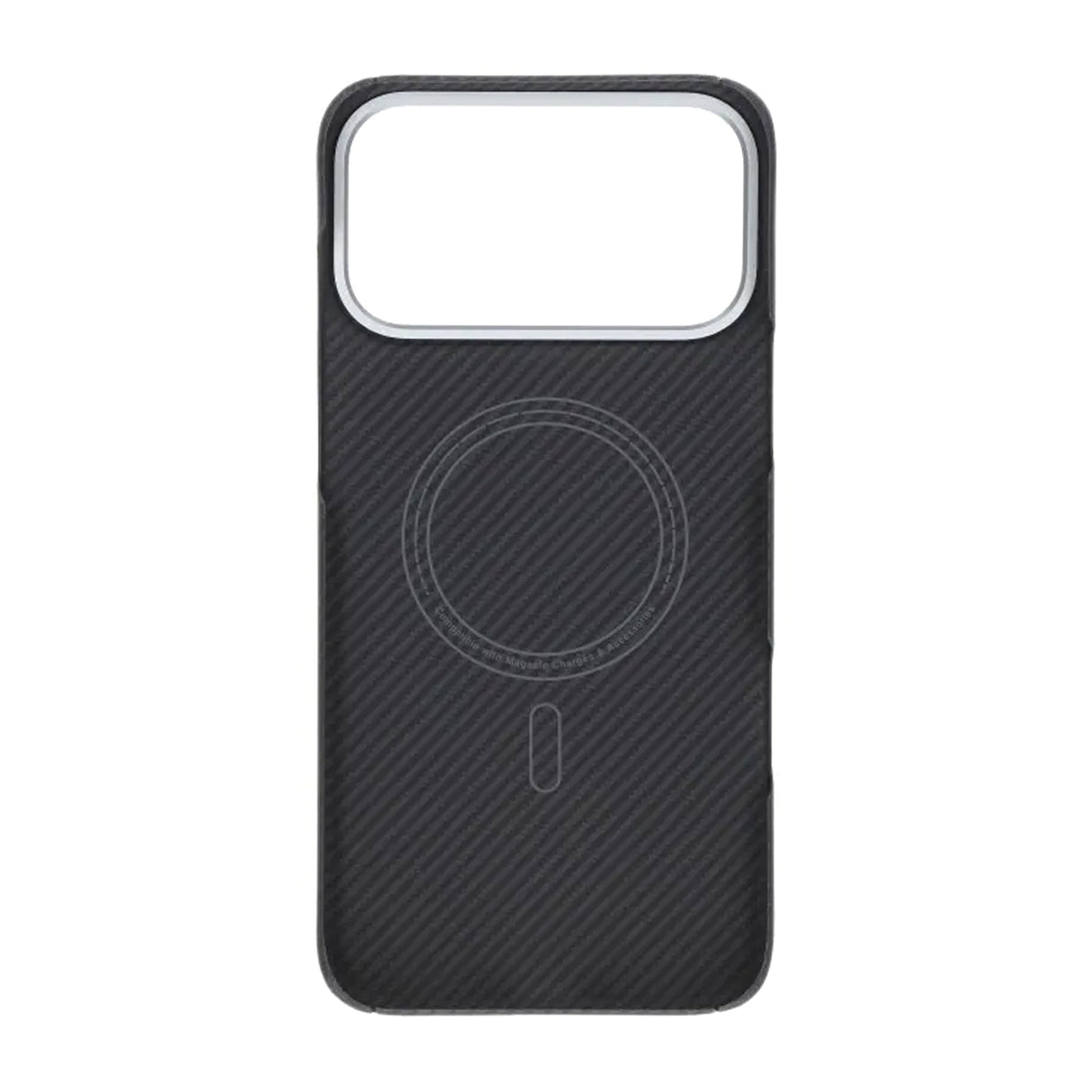iPhone 17 Pro Max Kuori Kevlar MagSafe Musta raidoilla
