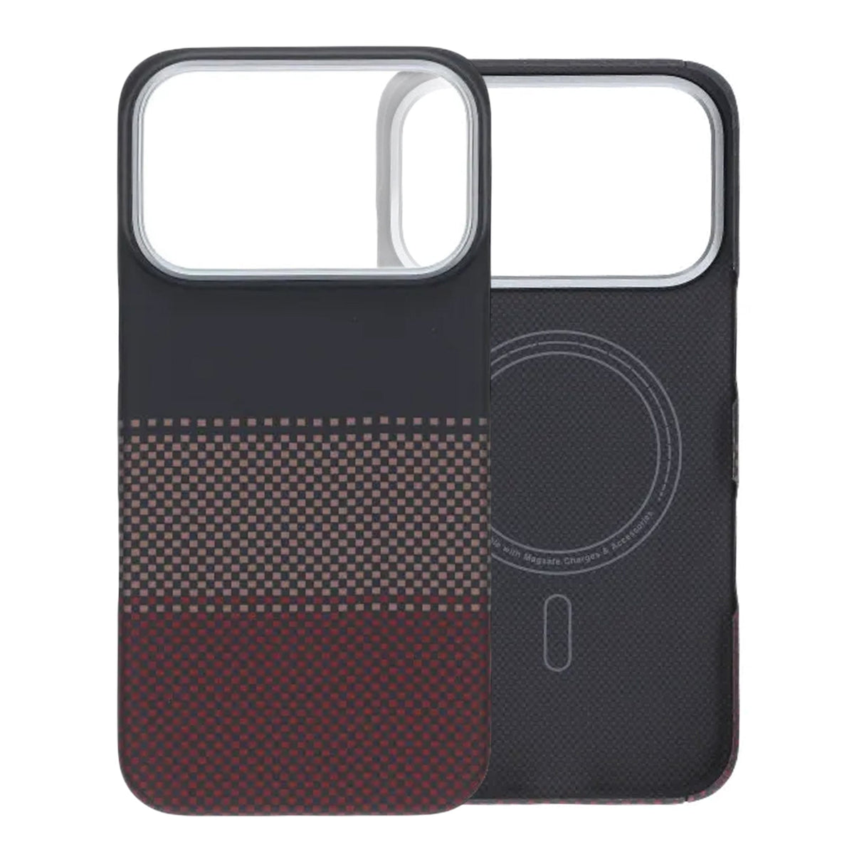 iPhone 17 Pro Kuori Kevlar MagSafe Musta Punainen