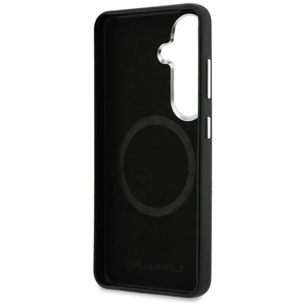 Karl Lagerfeld Samsung Galaxy S26 Plus Saffiano MagSafe -kuori, musta