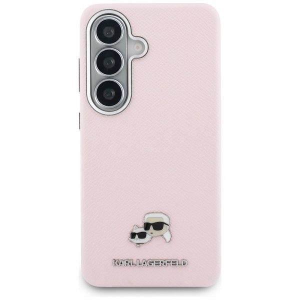 Karl Lagerfeld Samsung Galaxy S26 Plus Saffiano MagSafe -kuori Ruusukulta