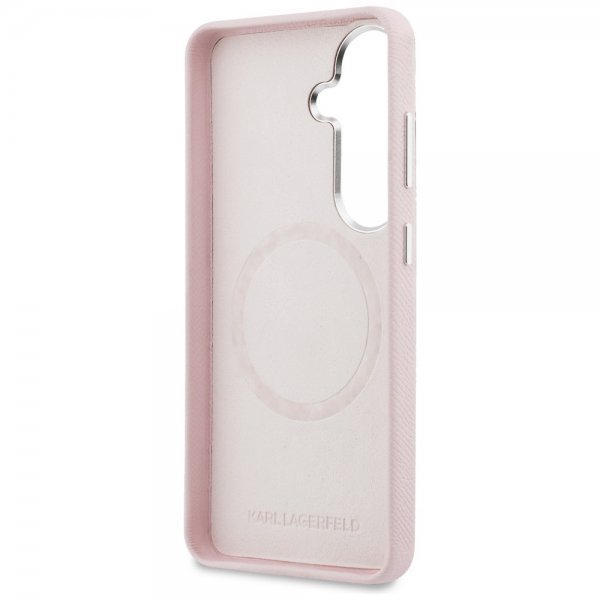 Karl Lagerfeld Samsung Galaxy S26 Plus Saffiano MagSafe -kuori Ruusukulta