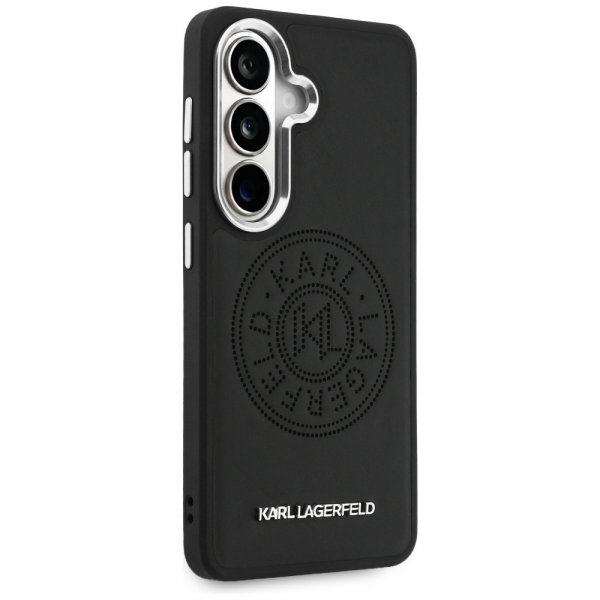 Karl Lagerfeld Samsung Galaxy S26 Plus -perforoitu logokuori MagSafe, musta
