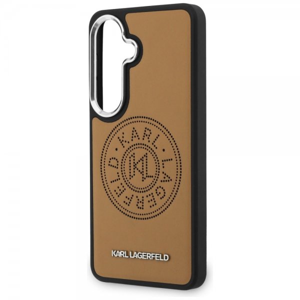 Karl Lagerfeld Samsung Galaxy S26 Plus -suojakuori Rei'itetty logo MagSafe Ruskea