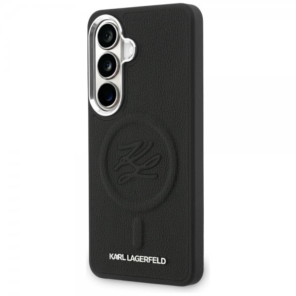 Karl Lagerfeld Samsung Galaxy S26 Plus -kuori kohokuvioitu MagSafe Musta
