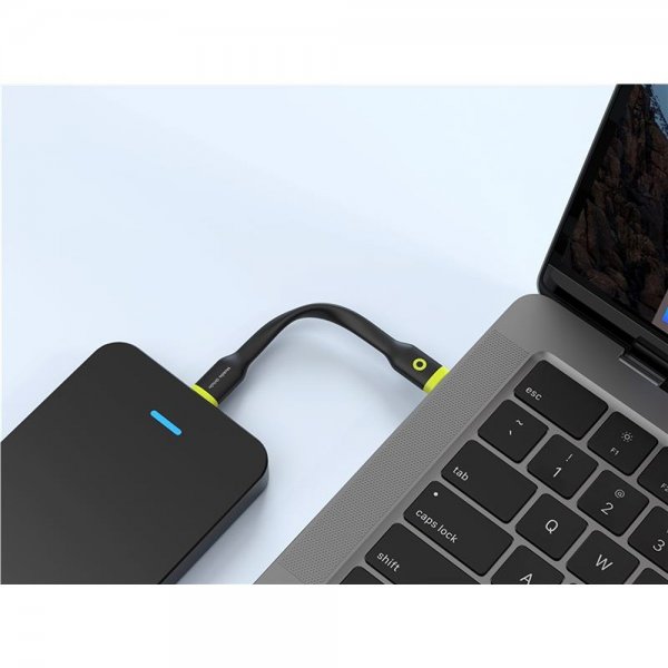 Mobile Origin Kompakti USB-C-kaapeli 10 cm Musta
