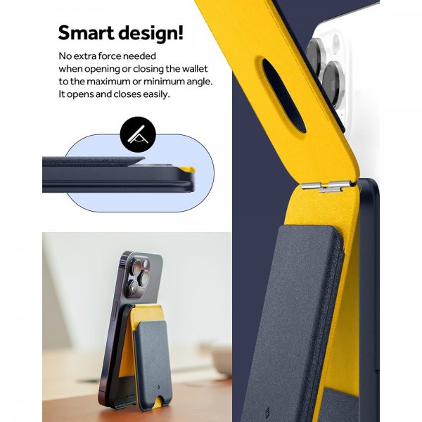 Caseology Korttipidike Nano Pop MagSafe Lompakkoteline Mustikkansininen Navy