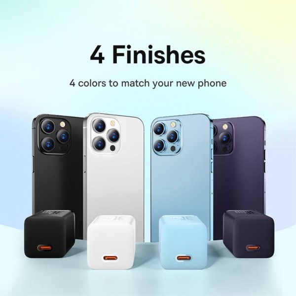 Baseus GaN5 Pikalaturi Mini 30W Violetti