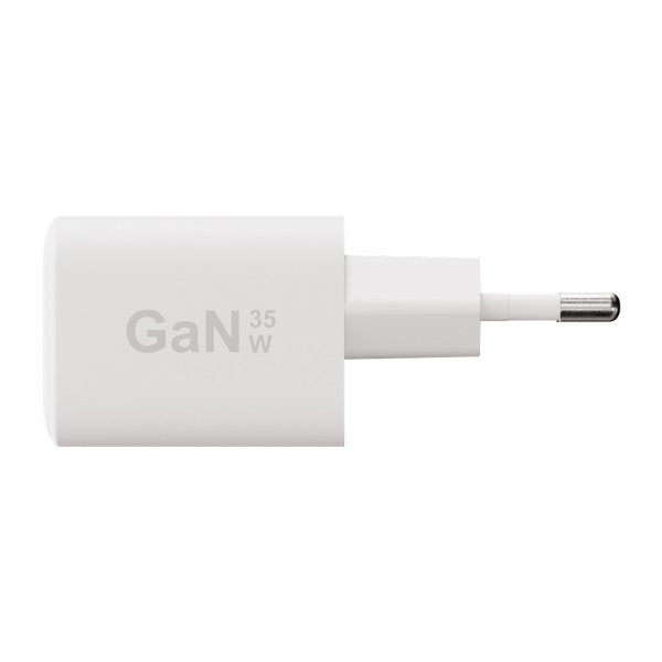 X2O Laturi johdolla 1.2m 35W USB-C/USB-A GaN Valkoinen