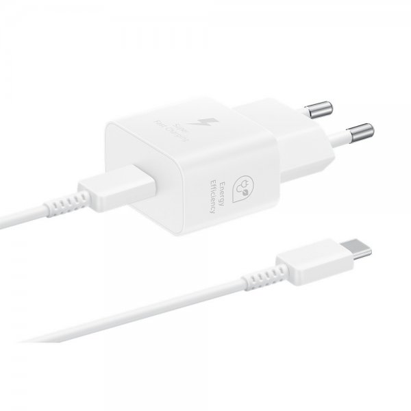 Samsung Original Laturi kaapelilla 25W Power Adapter Valkoinen