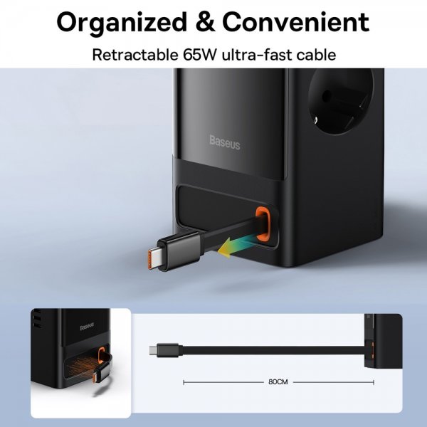 Baseus-laturi PowerCombo Digital PowerStrip