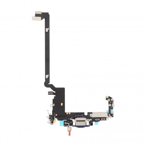 Latausliitin ja joustokaapeli iPhone 17 Pro Max -puhelimeen - sininen